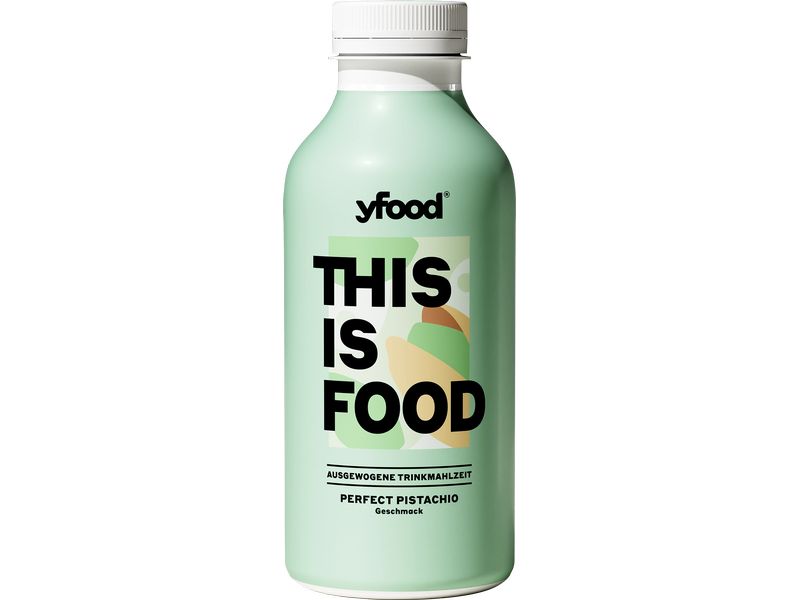 YFOOD Trinkmahlzeit Perfect Pistachio 500 ml Trinkmahlzeit mit Proteinen, Vitaminen & Mineralstoffen