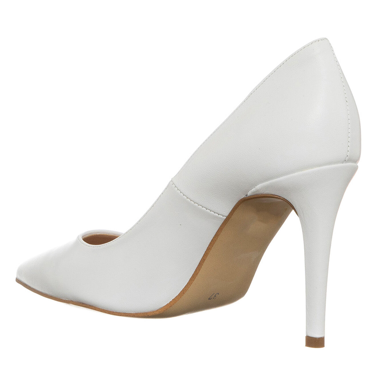 Loretta Pettinari Escarpins en Cuir Nappa blancs - Talon 9.5 cm