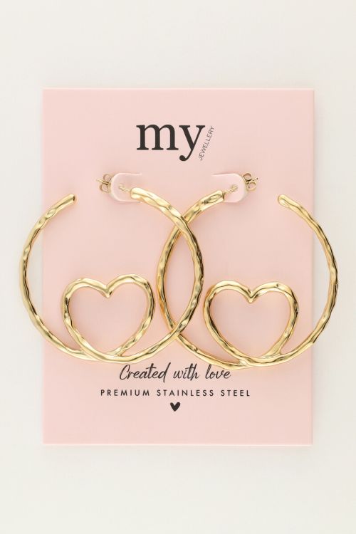 Statement oorringen met hart