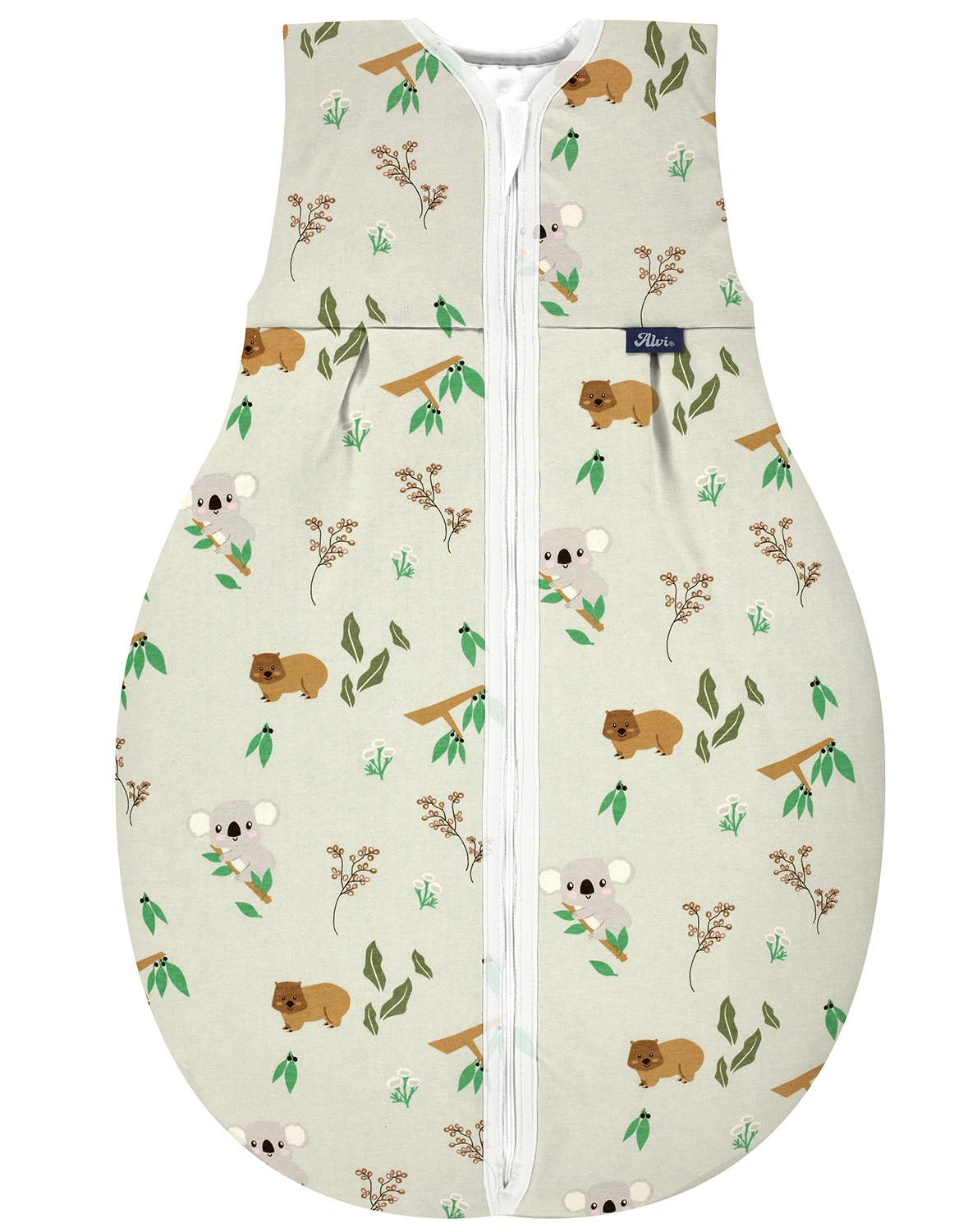Kugelschlafsack THERMO – KOALAS WORLD in hellgrau