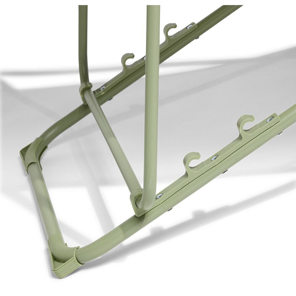 Chilienne Garden pliante avec têtière textilène vert 56x82xH76/90cm