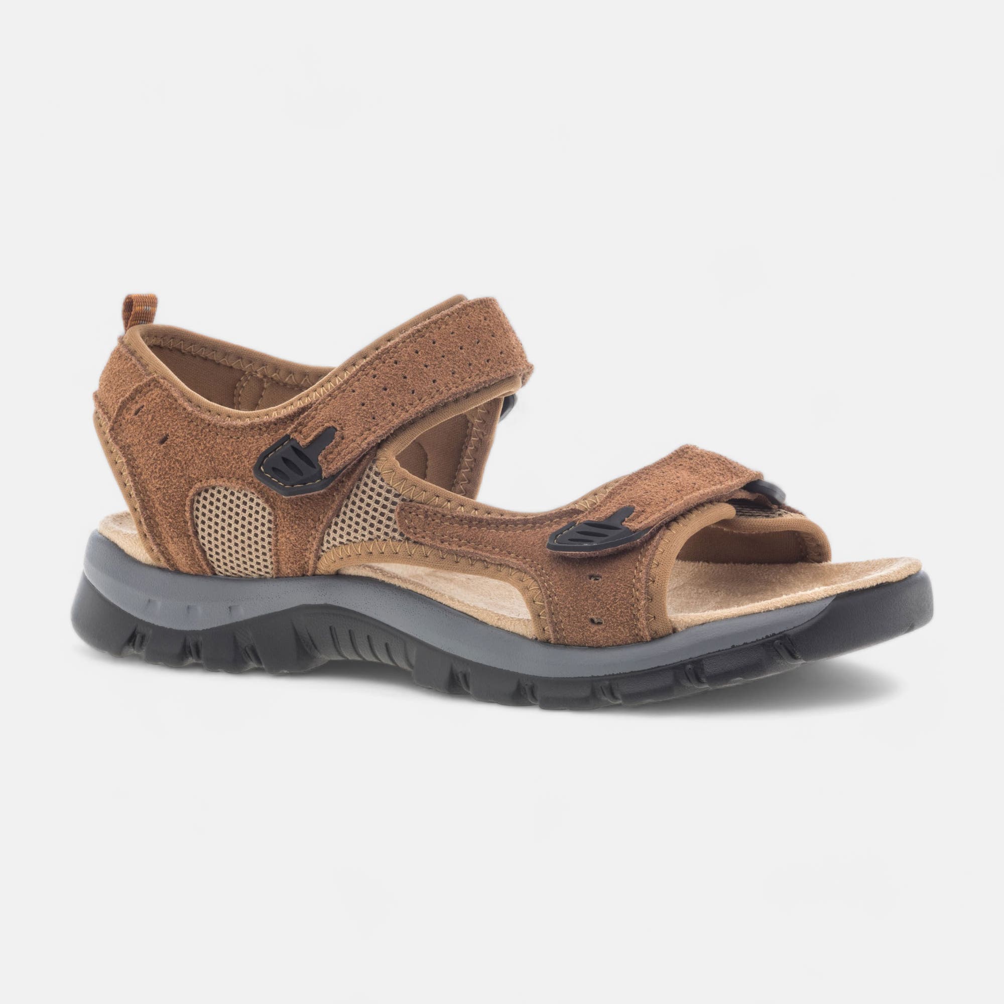 Sandales Homme en cuir cognac