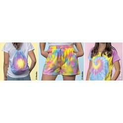 Set de peintures batik TIE DYE, 3 x 80 ml, pastel