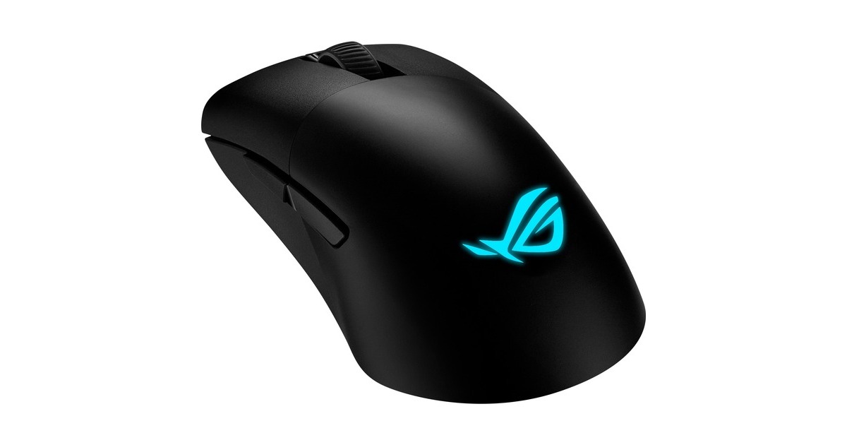 ASUSROG Keris Wireless Aimpoint gaming muis  (Zwart, 36.000 dpi, 2.4 GHz, Bluetooth, RGB leds)