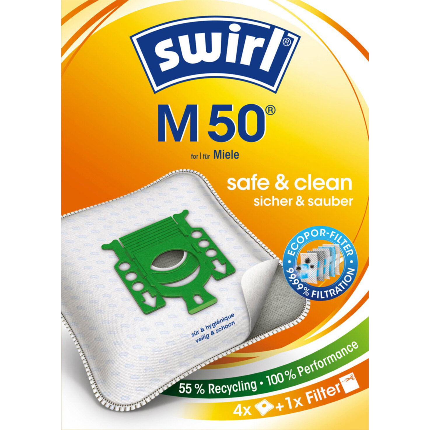 Swirl Staubfilterbeutel M50 MicroPor Plus AirSpace