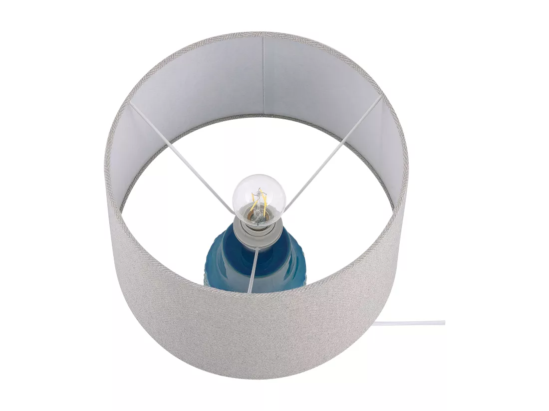 Lampe à poser THAYA Céramique Bleu