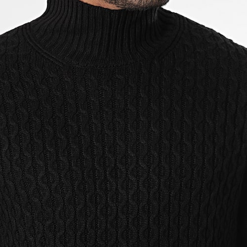 Pull Col Montant Cozy Noir