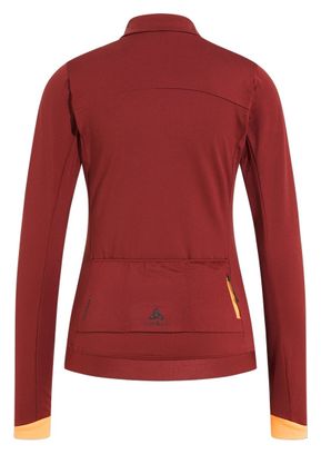 Veste de Cyclisme Femme Odlo Full Zip Zeroweight Ceramiwarm Rouge