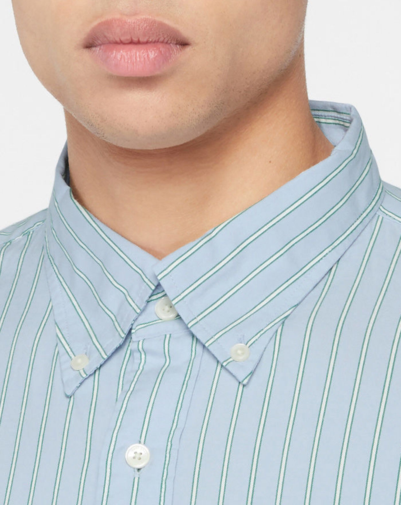 Gant Chemise rayée Laps bleu ciel