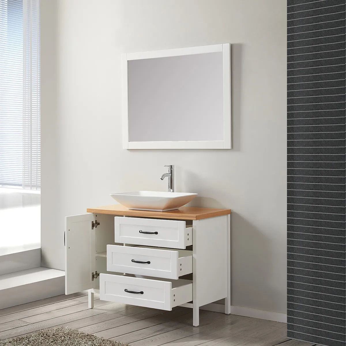 WILSA Ensemble salle de bain - Blanc