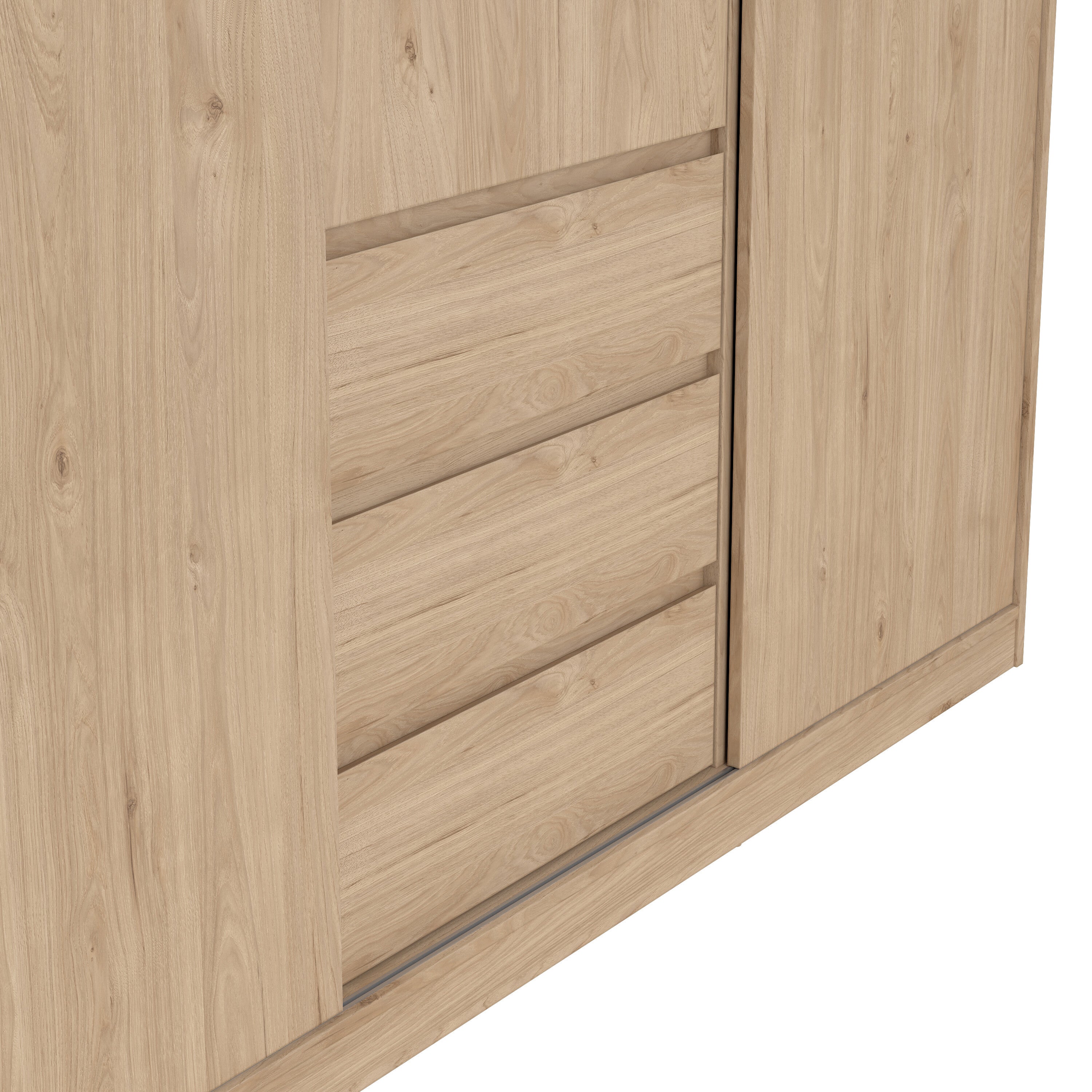 by fonQ basic Slide Kledingkast - B 177 cm - Eiken