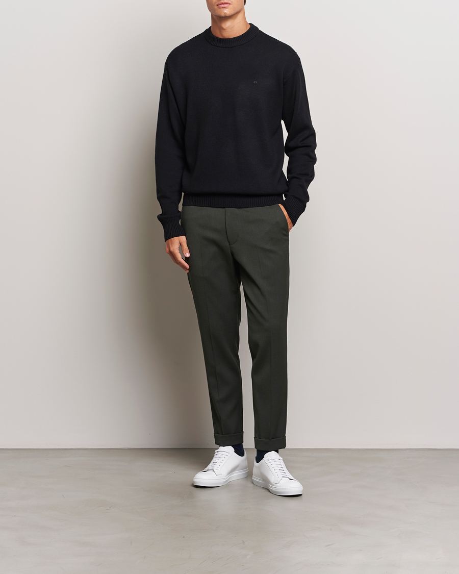 Filippa K Terry Wool Trousers Green Melange