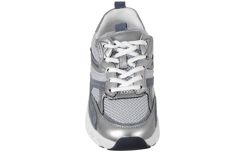 GABOR ROLLING SOFT SNEAKERS I GRÅ SKIND OG TEKSTIL