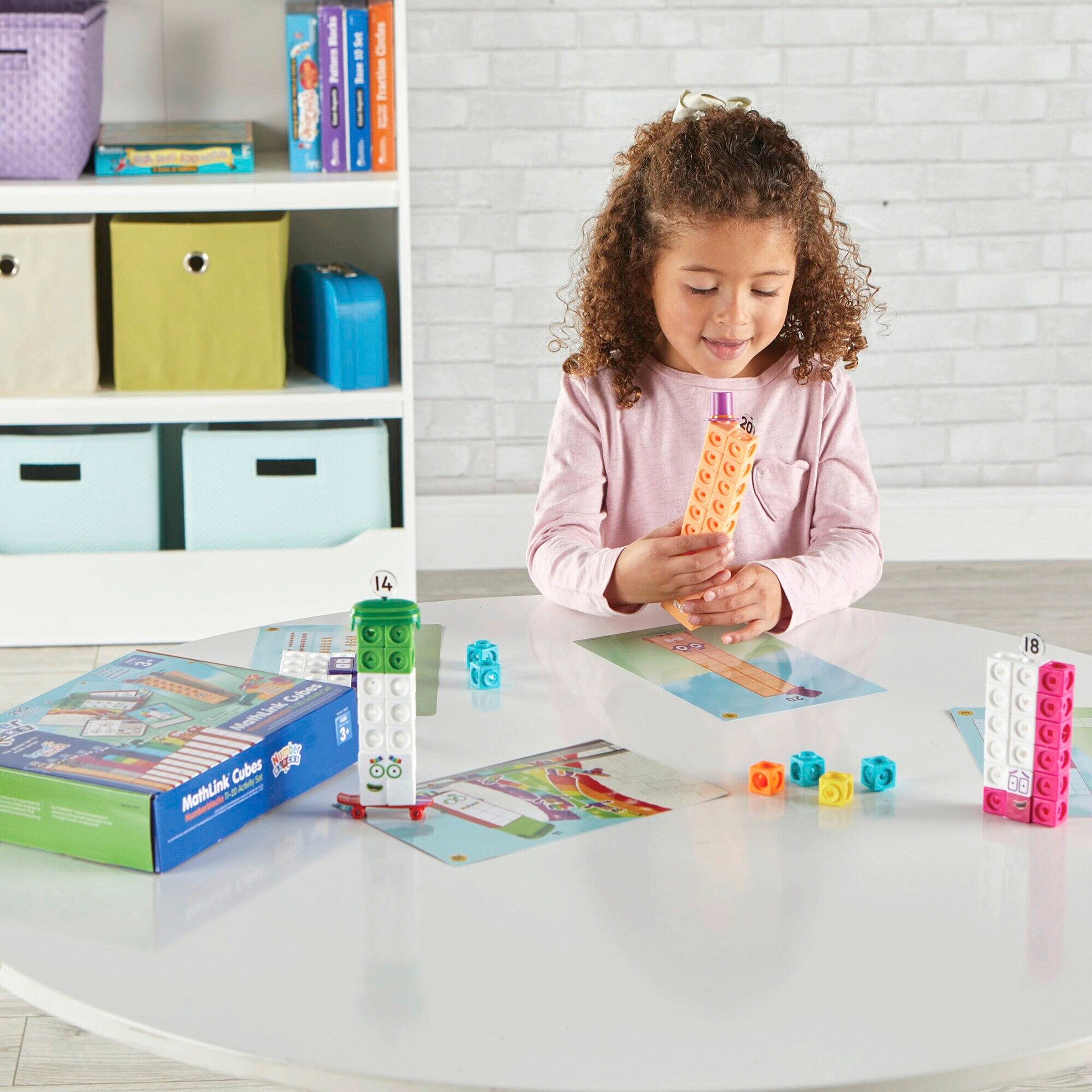 Learning Resources Aktivitätsset MathLink-Steckwürfel Numberblocks 11-20