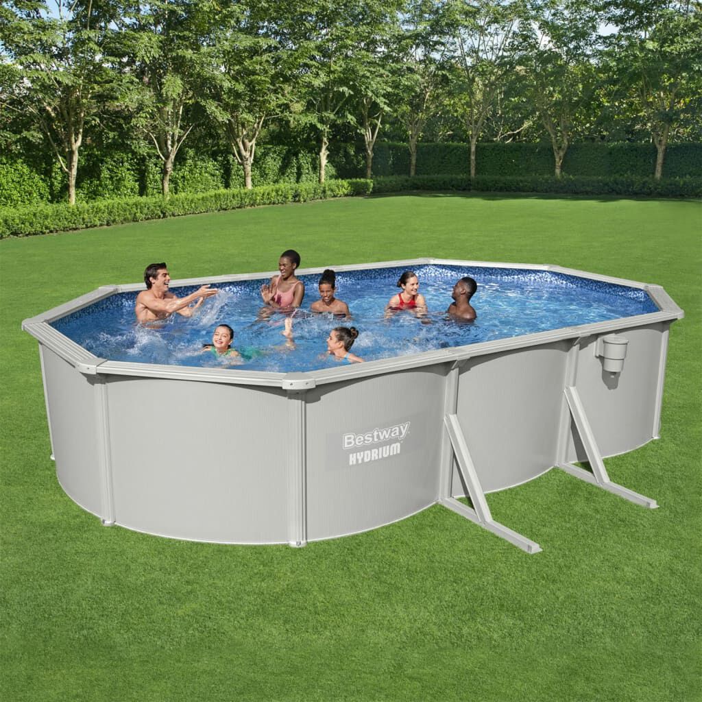 Bestway Hydrium Oval Bovengronds Zwembad, op Frame, 610x360x120 cm