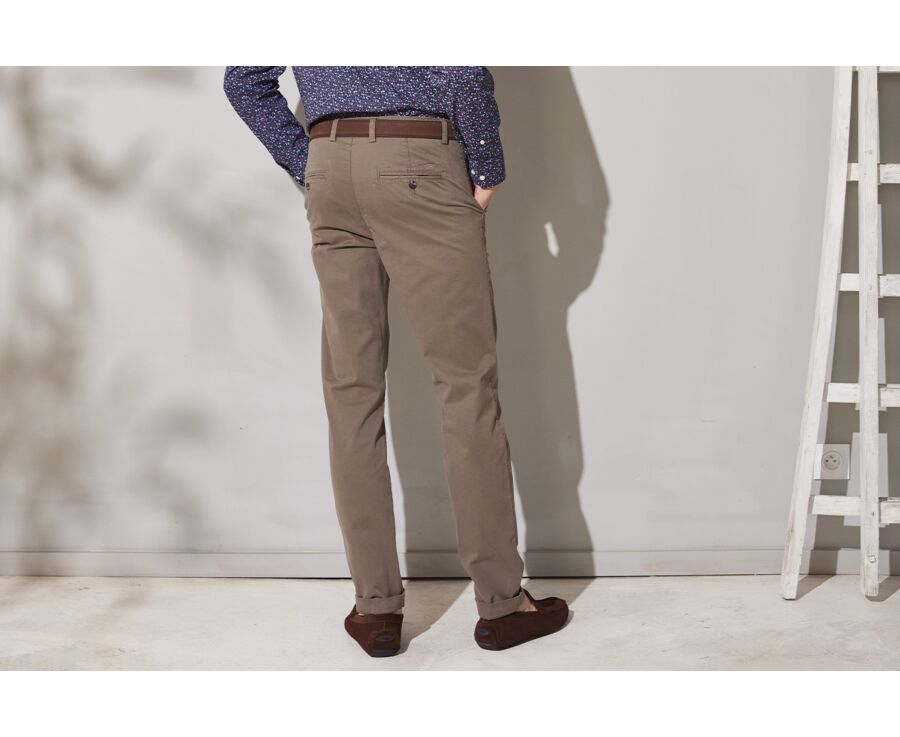 Pantalon chino homme Taupe Foncé II - JERRY II
