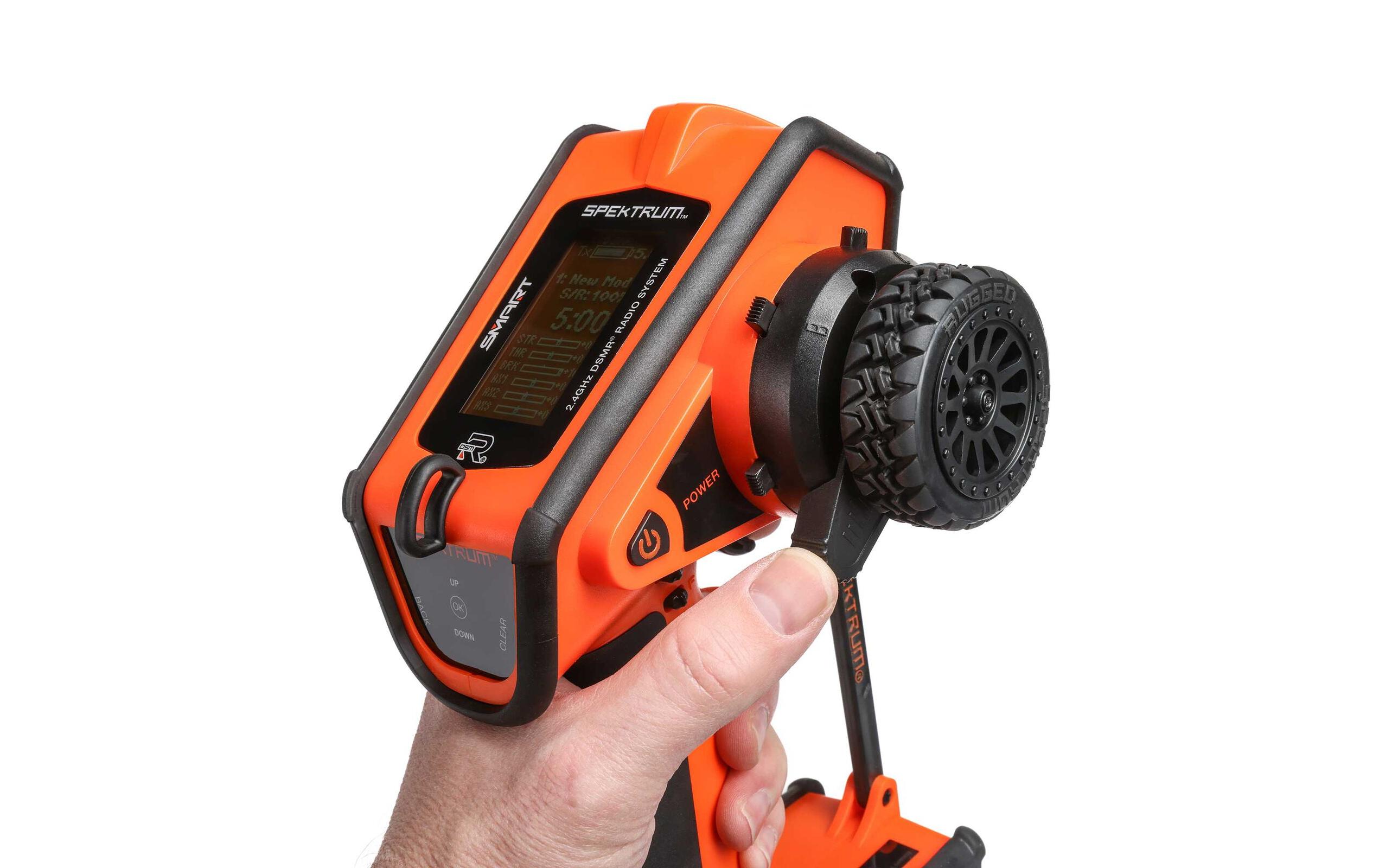 Fernsteuerung DX6 Rugged DSMR Orange, nur Sender<br>Robuster 6-Kanal Sender für RC Fahrzeuge