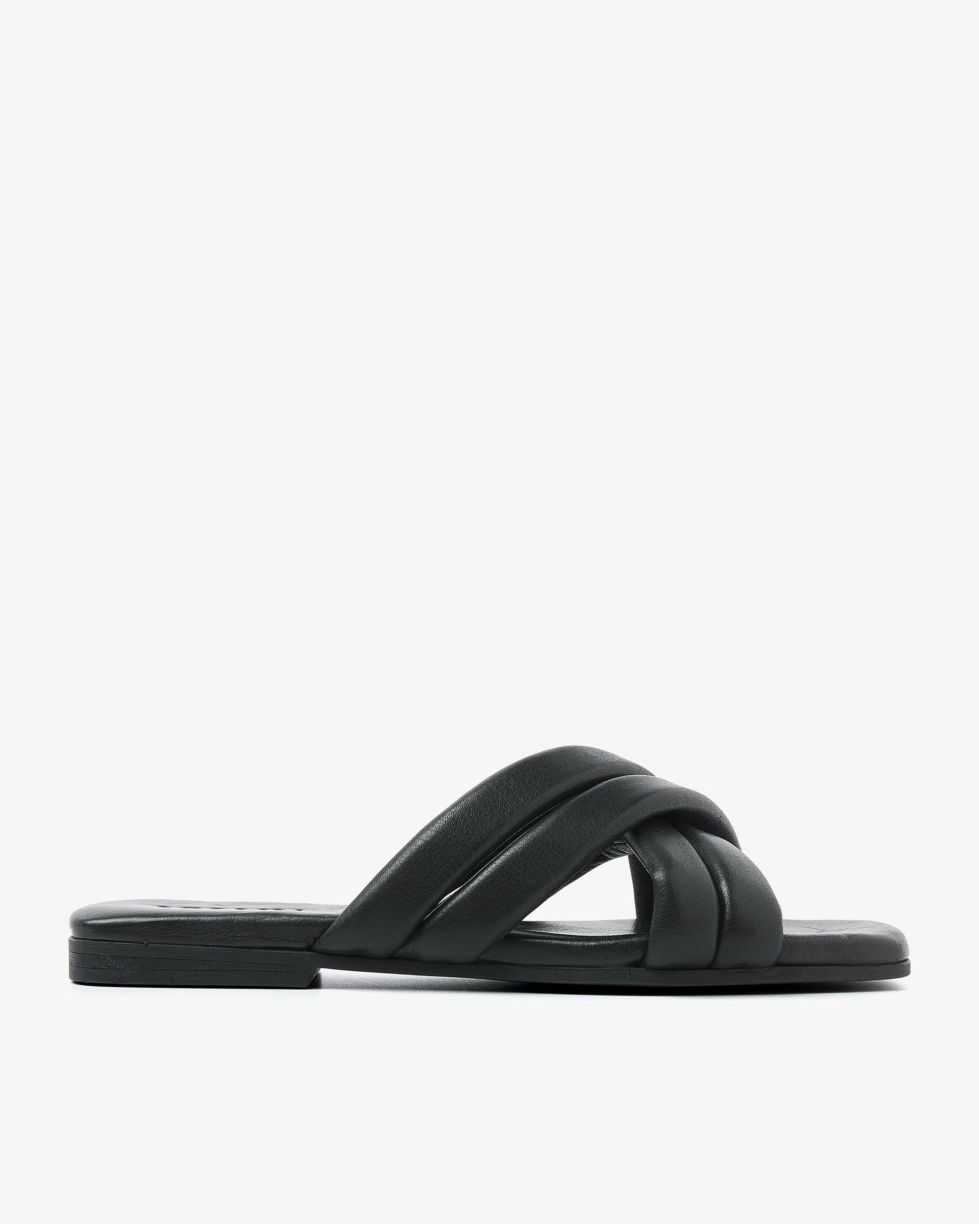 VIA VAI zwarte slippers Kiki Lot