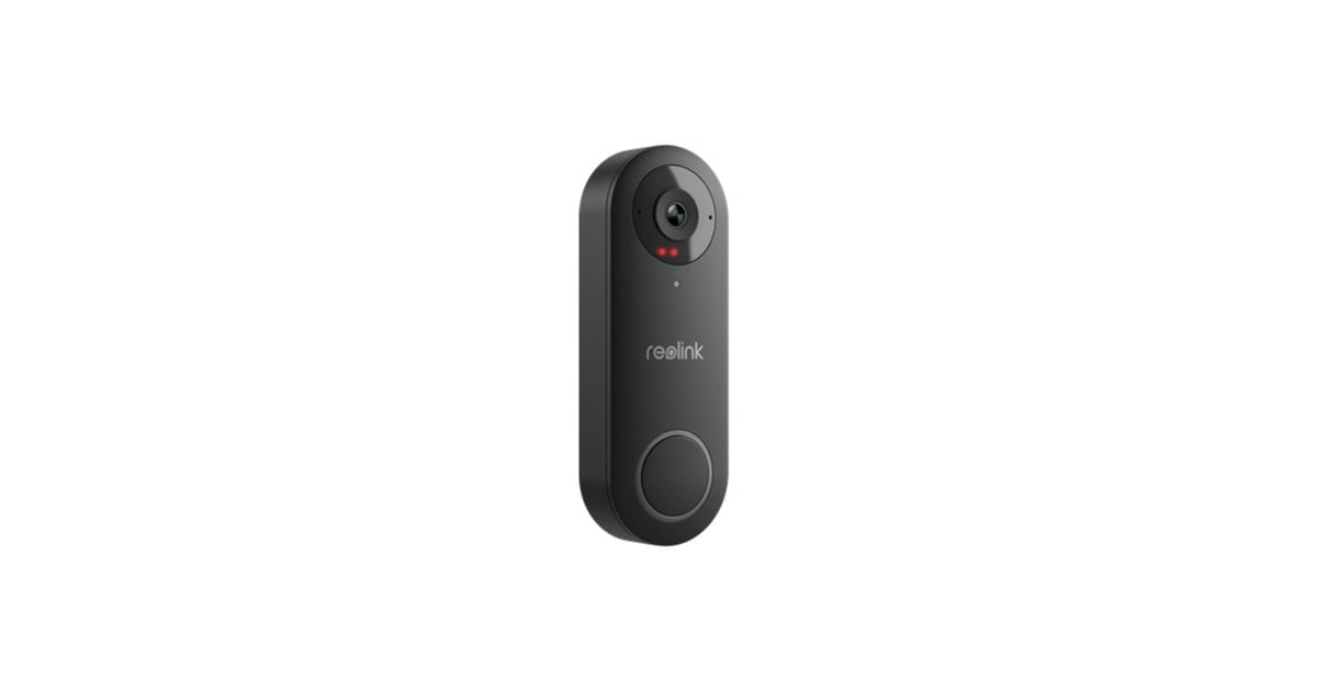 ReolinkSmart 2K+ bedrade PoE videodeurbel met gong  (Zwart)