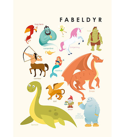 Citatplakat Poster - Kinderplakat - Fabeltiere - A3