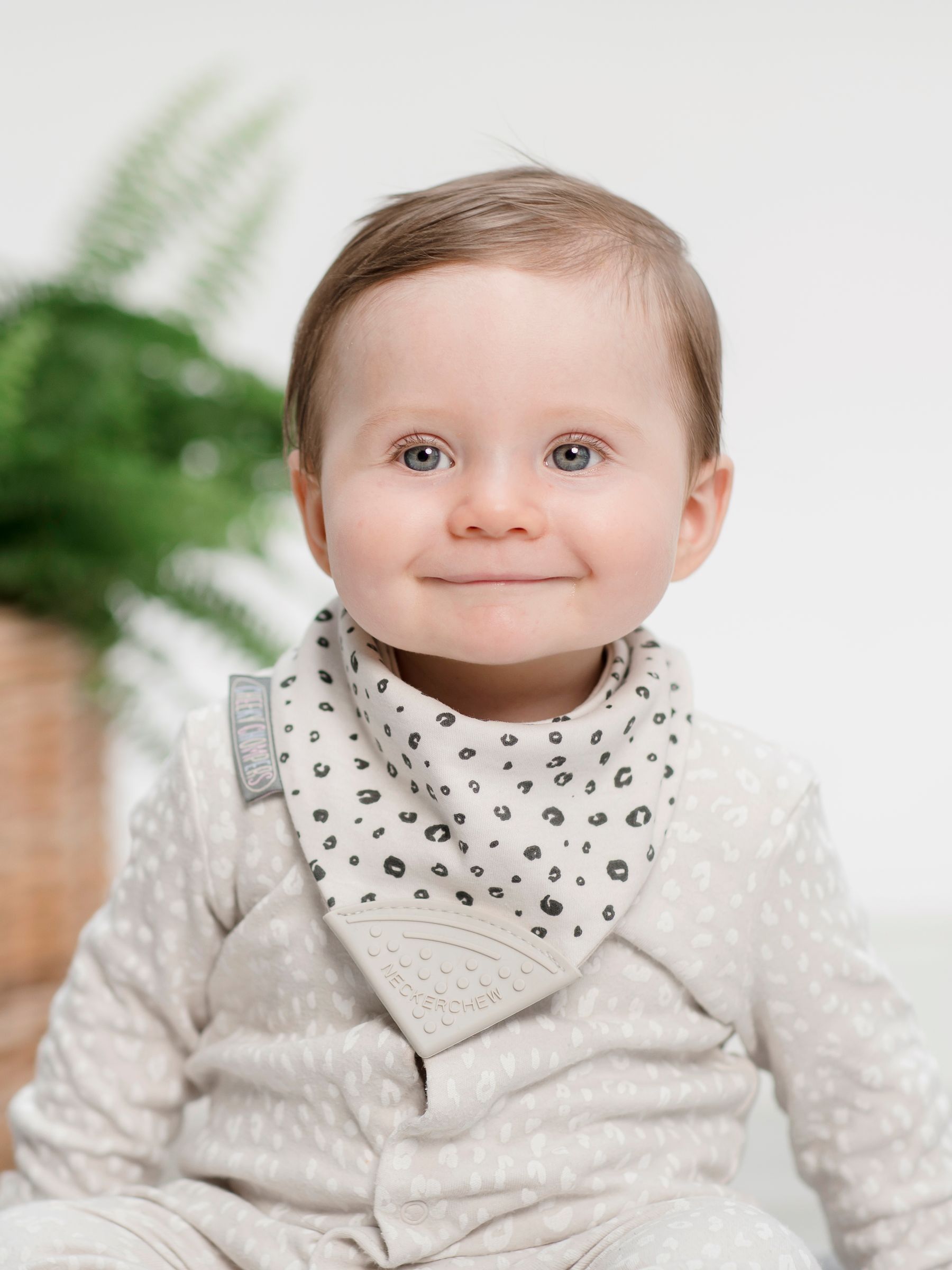 Dieren en wolken - Cheeky Chompers 3 babyslabbetjes van 100% katoen