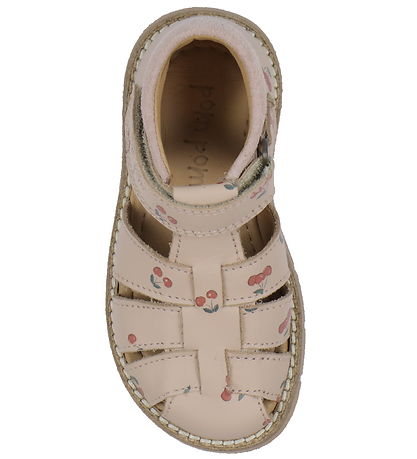 Pom Pom Sandalen - Classic+ Klettband - Cherry