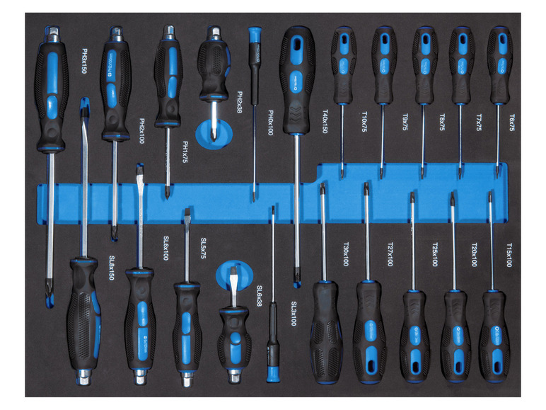 Gereedschapswagen GW7 Black Line met gereedschapset