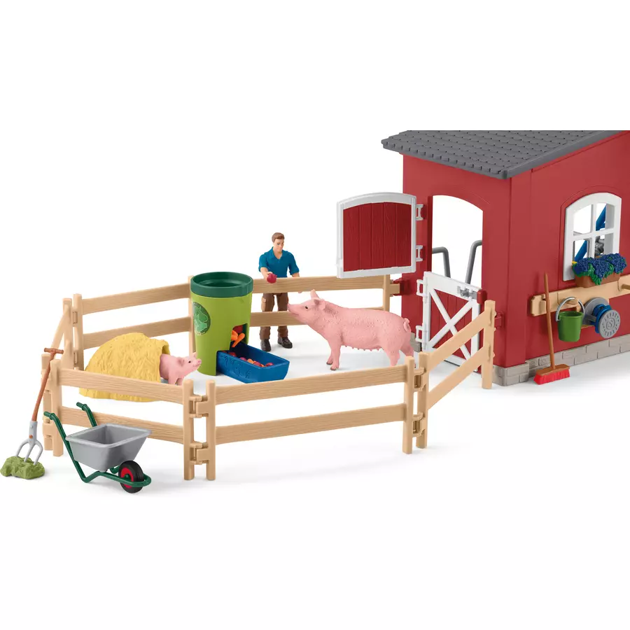 schleich® Farm World Große Farm mit Tieren und Zubehör 42606