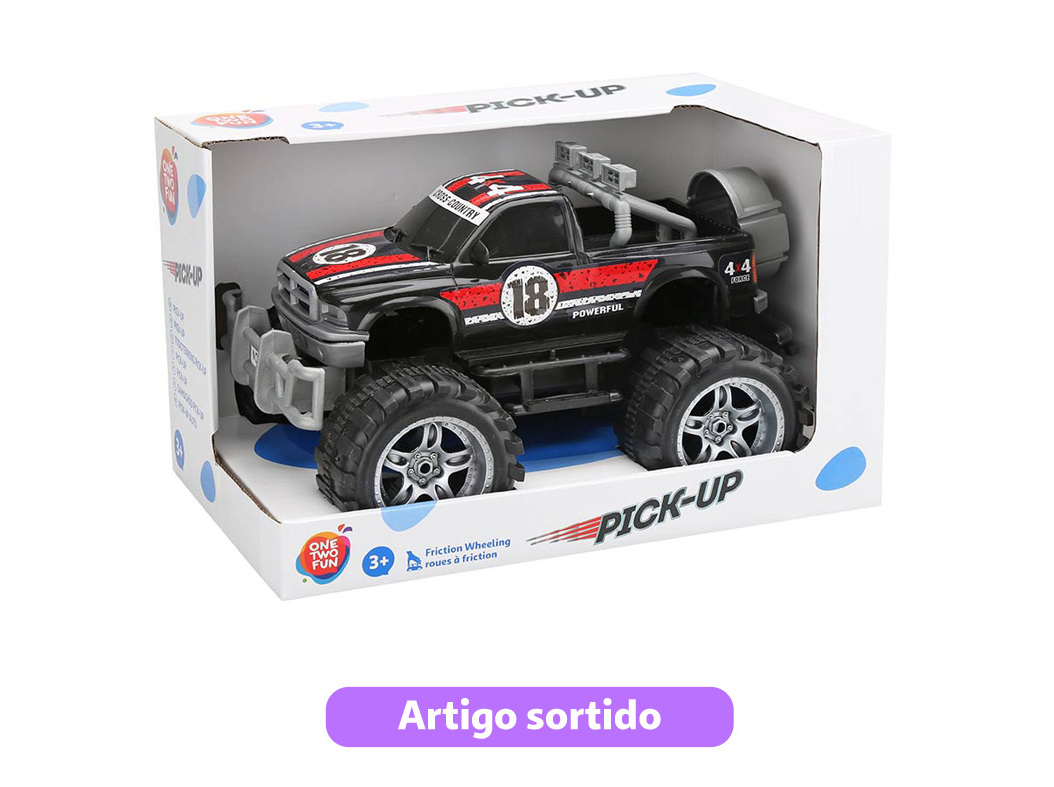 CARRO DE FRICÇÃO ONE TWO FUN 29CM MODELOS SORTIDOS