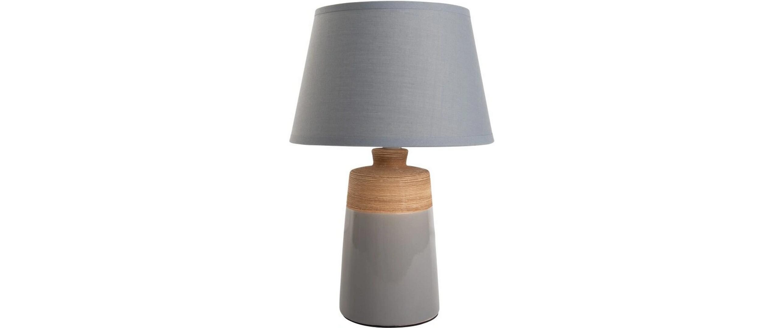 Tischleuchte «Talia» h: 31 cm GrauTischlampe aus Keramik