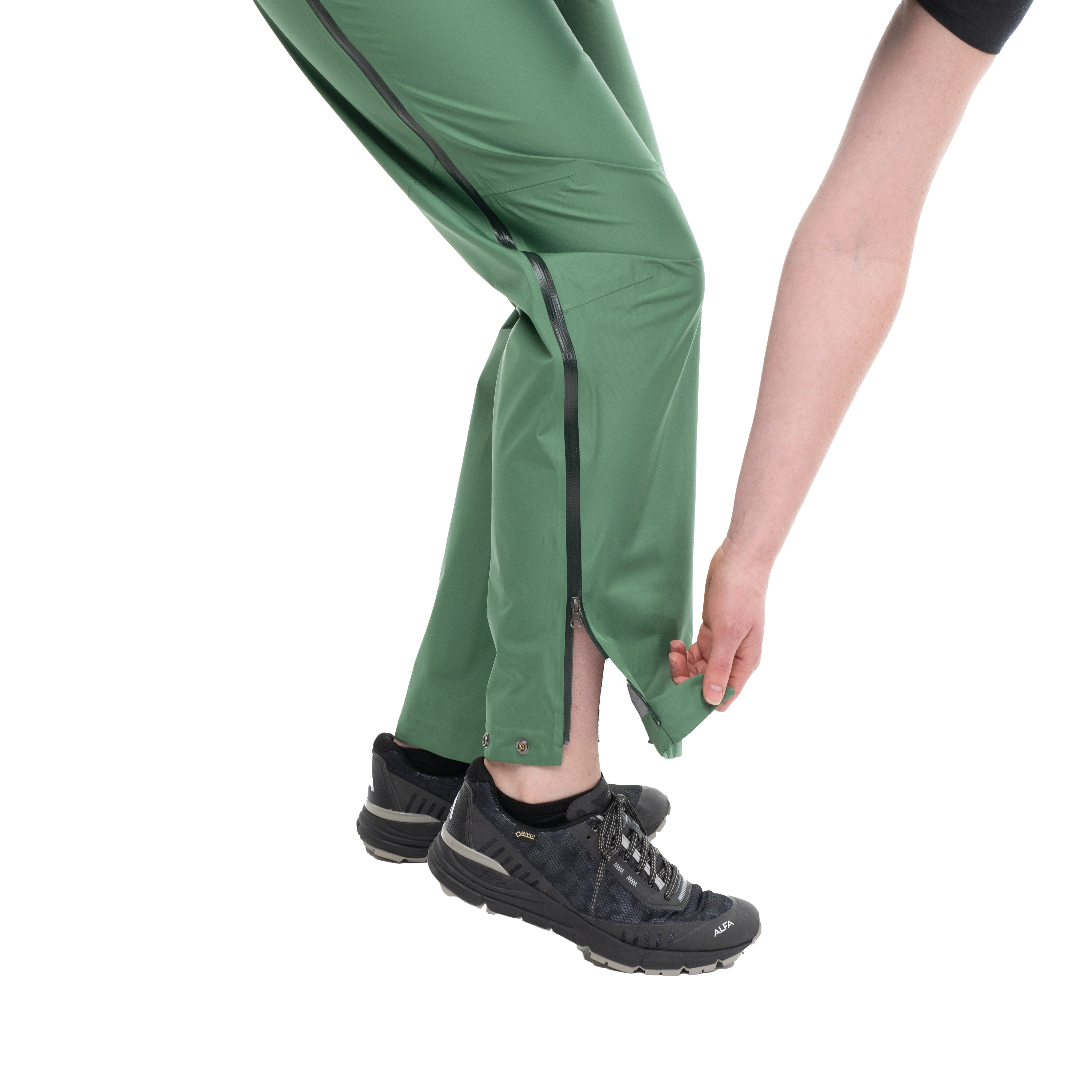 Vandre Light 3L Shell Zipped Pants Women Dark Jade Green
