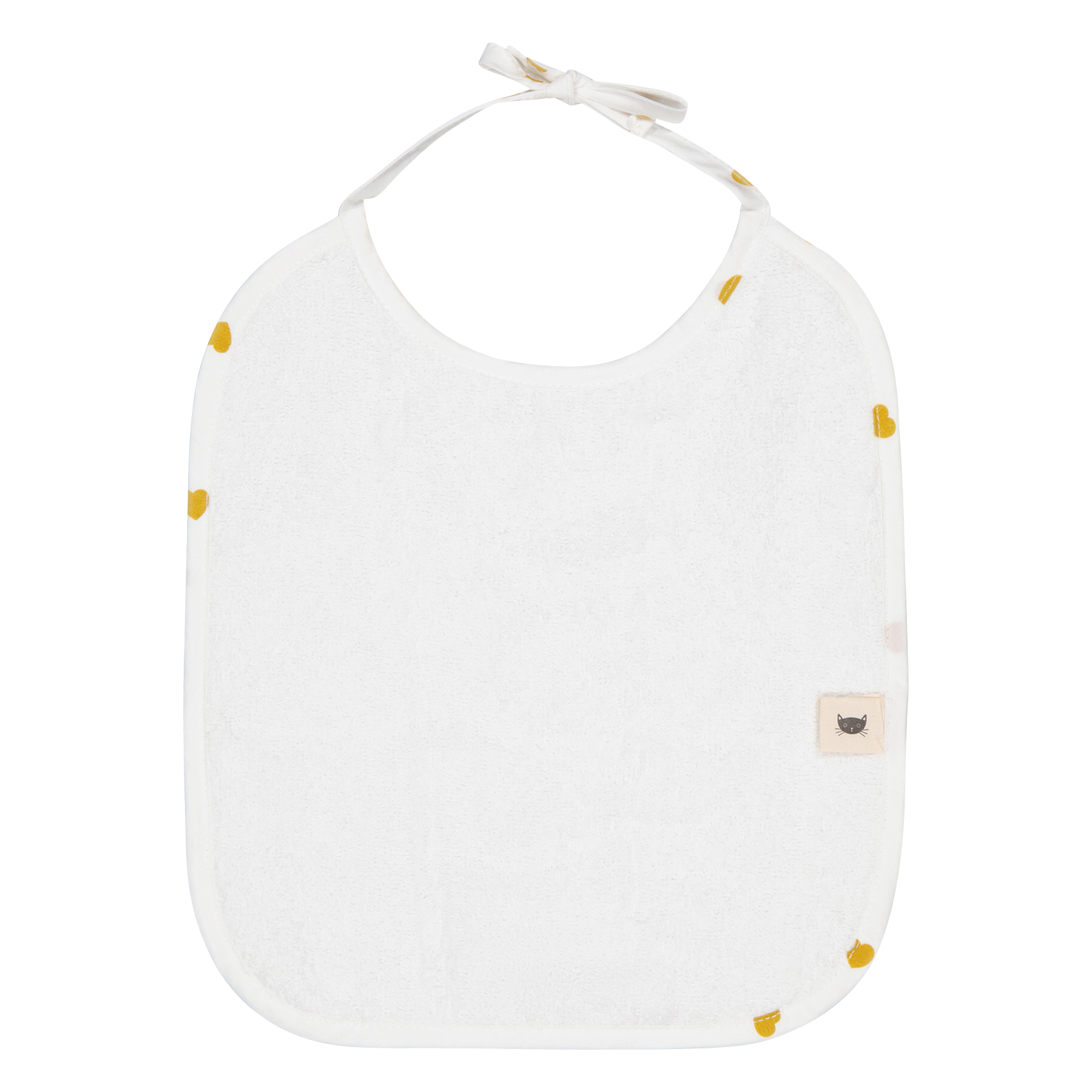 ANNA - Bavoir imprimé en coton| Blanc
