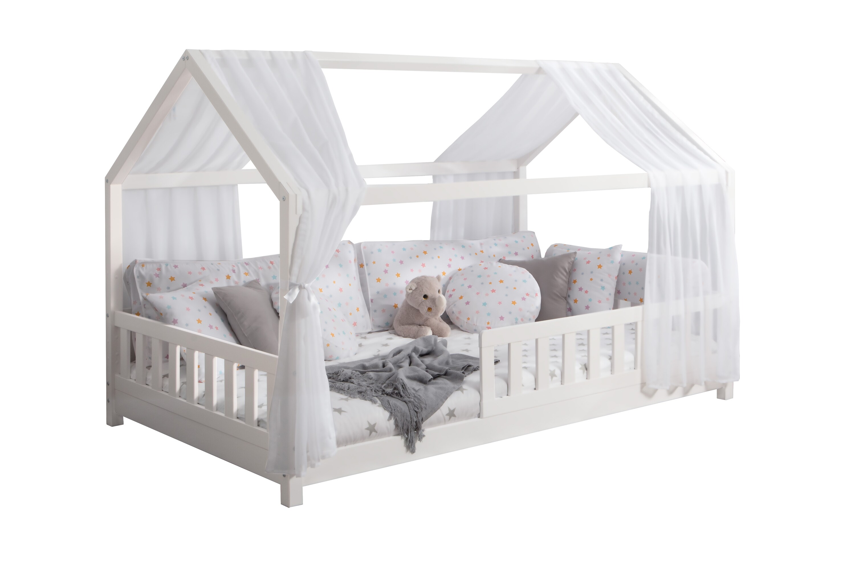 TiCAA Tüll-Set für Hausbett 