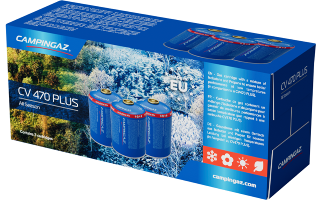 Campingaz CV470 Ganzjahres-Gaskartuschen 3er Set