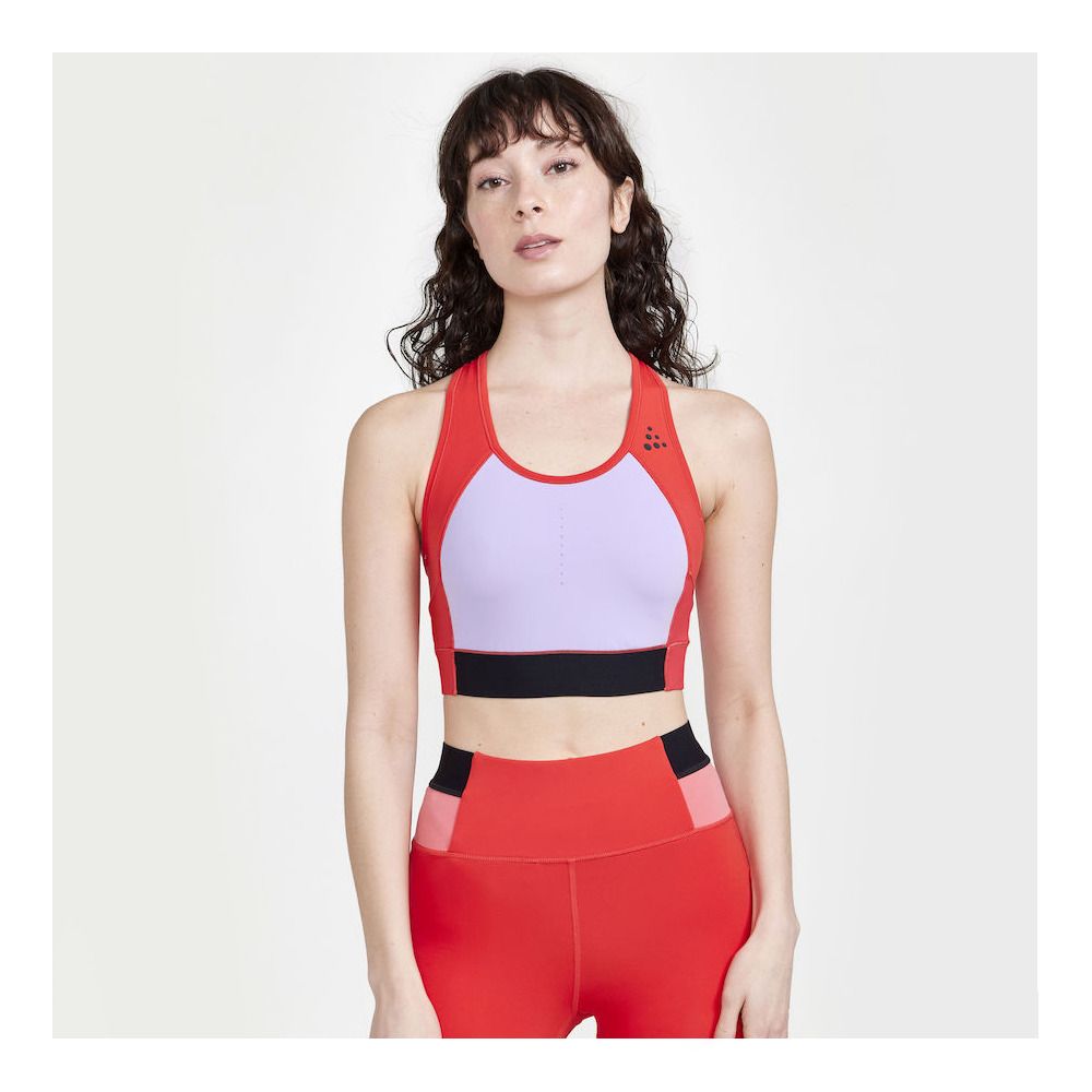 Craft PRO HIT BLOCKED SPORT - Brassière Femme reddish/lavender