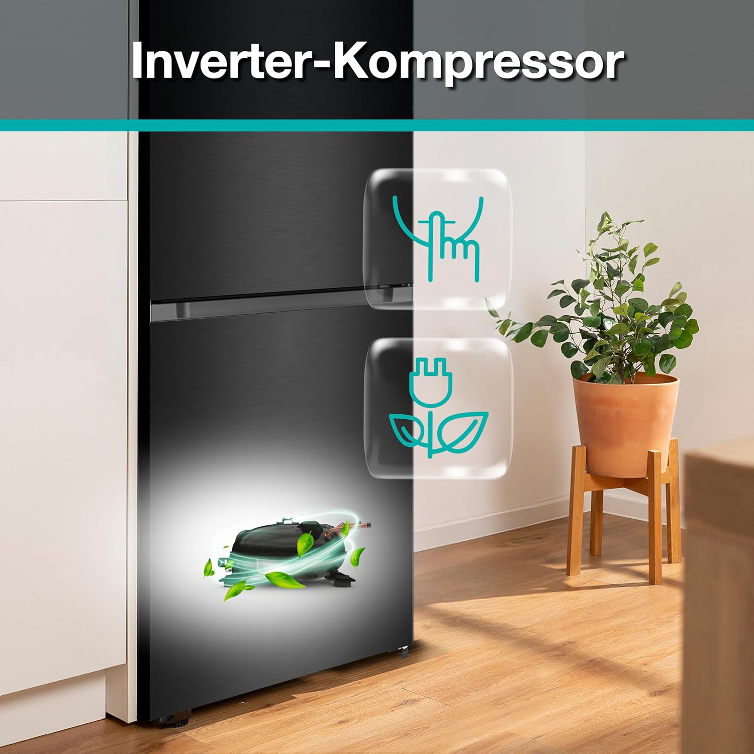 Gorenje Kühl- Gefrierkombination NRK619CABXL4, Inverter Technologie, NoFrostPlus, CrispZone, ConvertFresh Zone, Energieklasse C