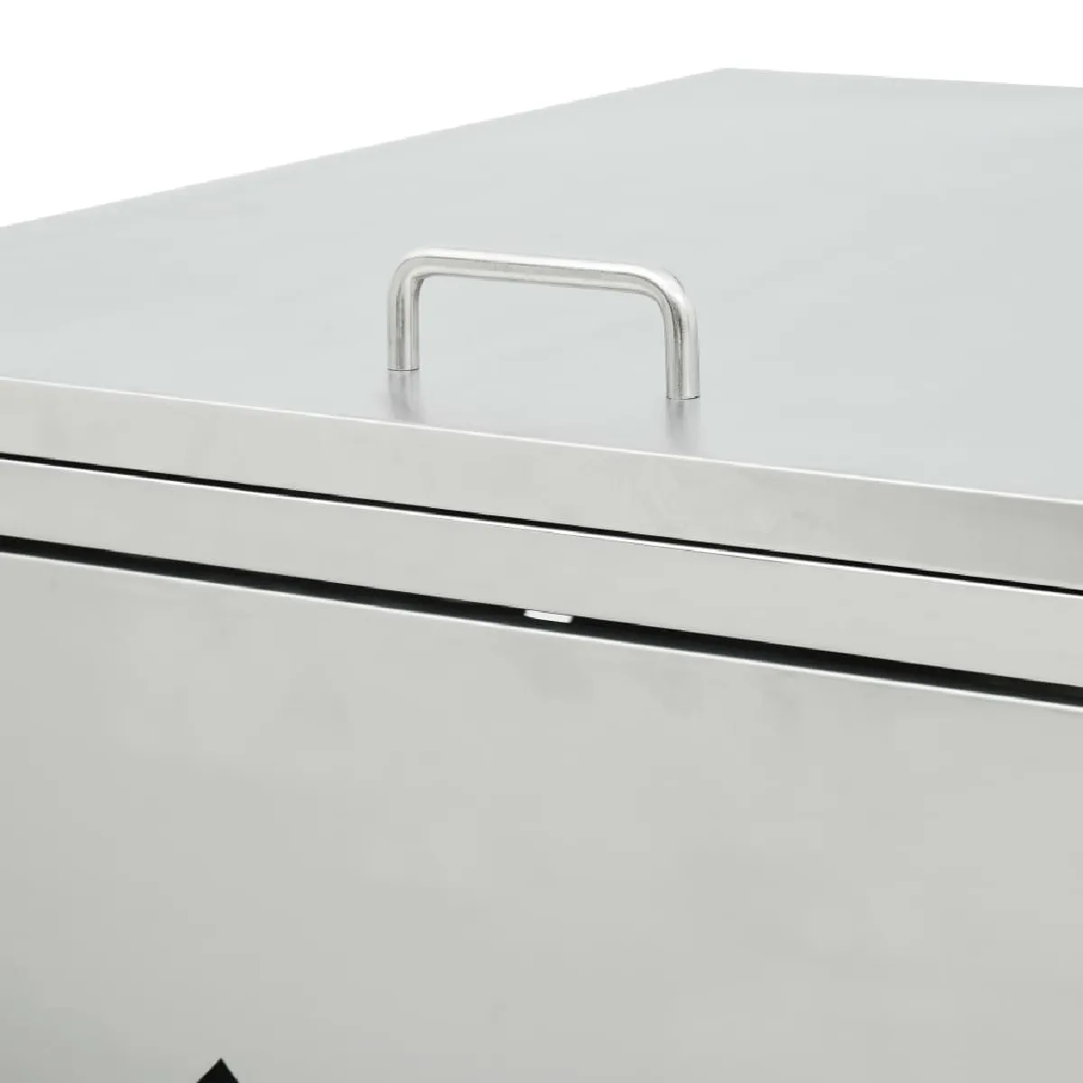vidaXL Abri à Poubelle Triple 240 L - Inox