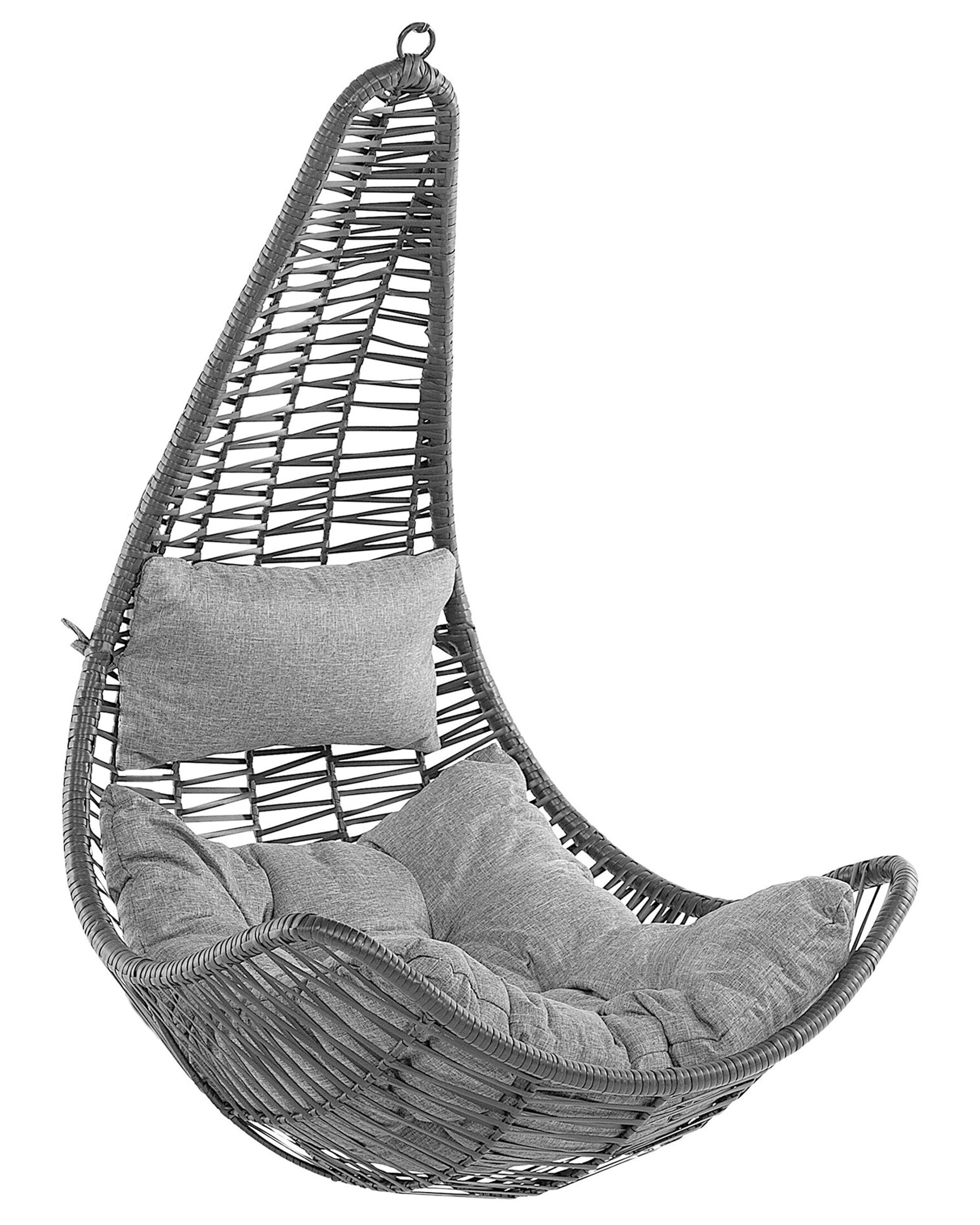 Hangstoel ATRI II PE rotan Zwart
