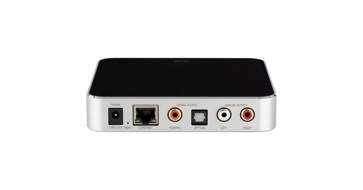 evePlay netwerkspeler  (Zilver/zwart, AirPlay, LAN, 2.4/5 GHz Wi-Fi)