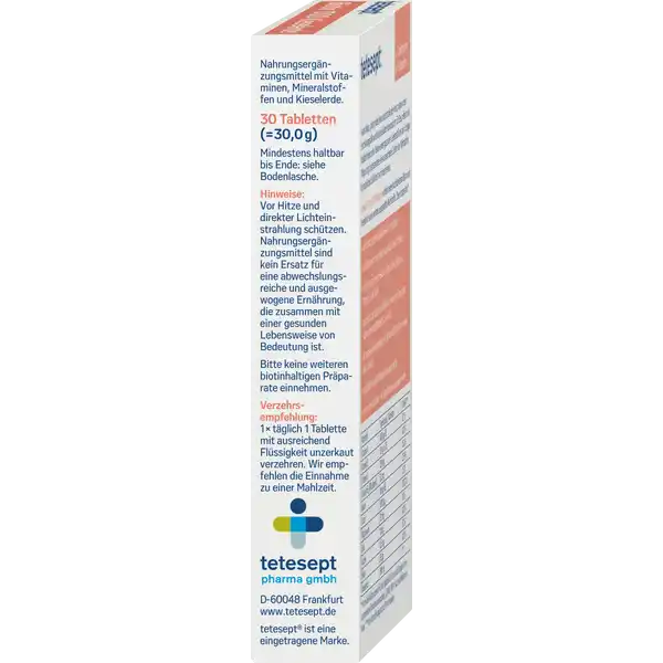 Biotin 1000 Kieselerde Tabletten