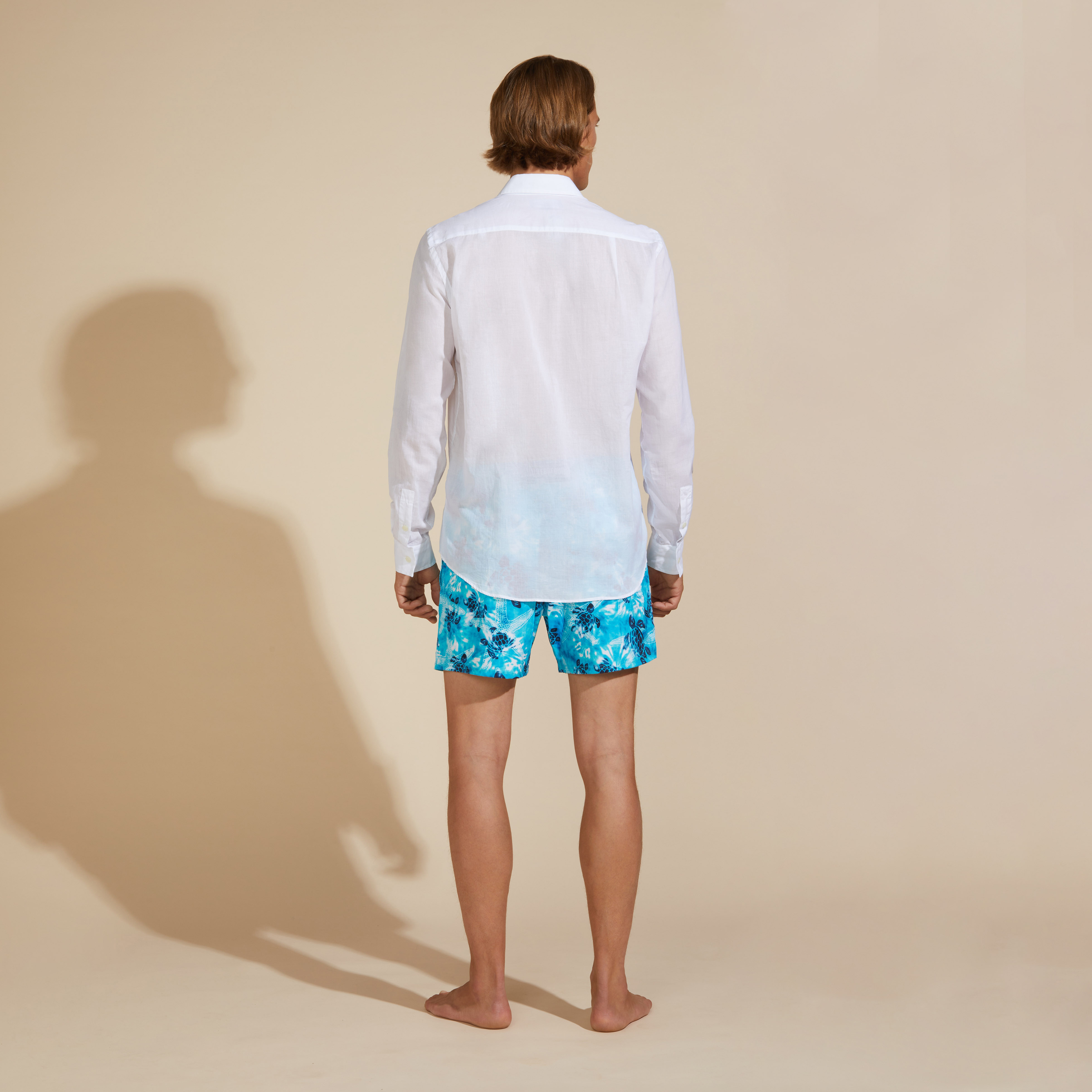 Chemise Légère en Voile de Coton Unisexe Unie