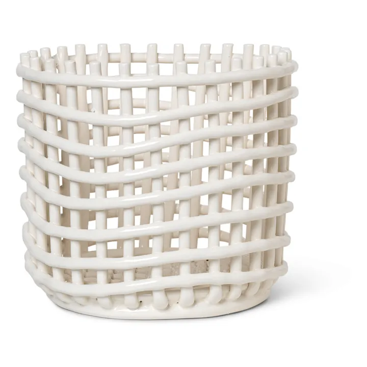 Ferm Living Panier en céramique | Blanc