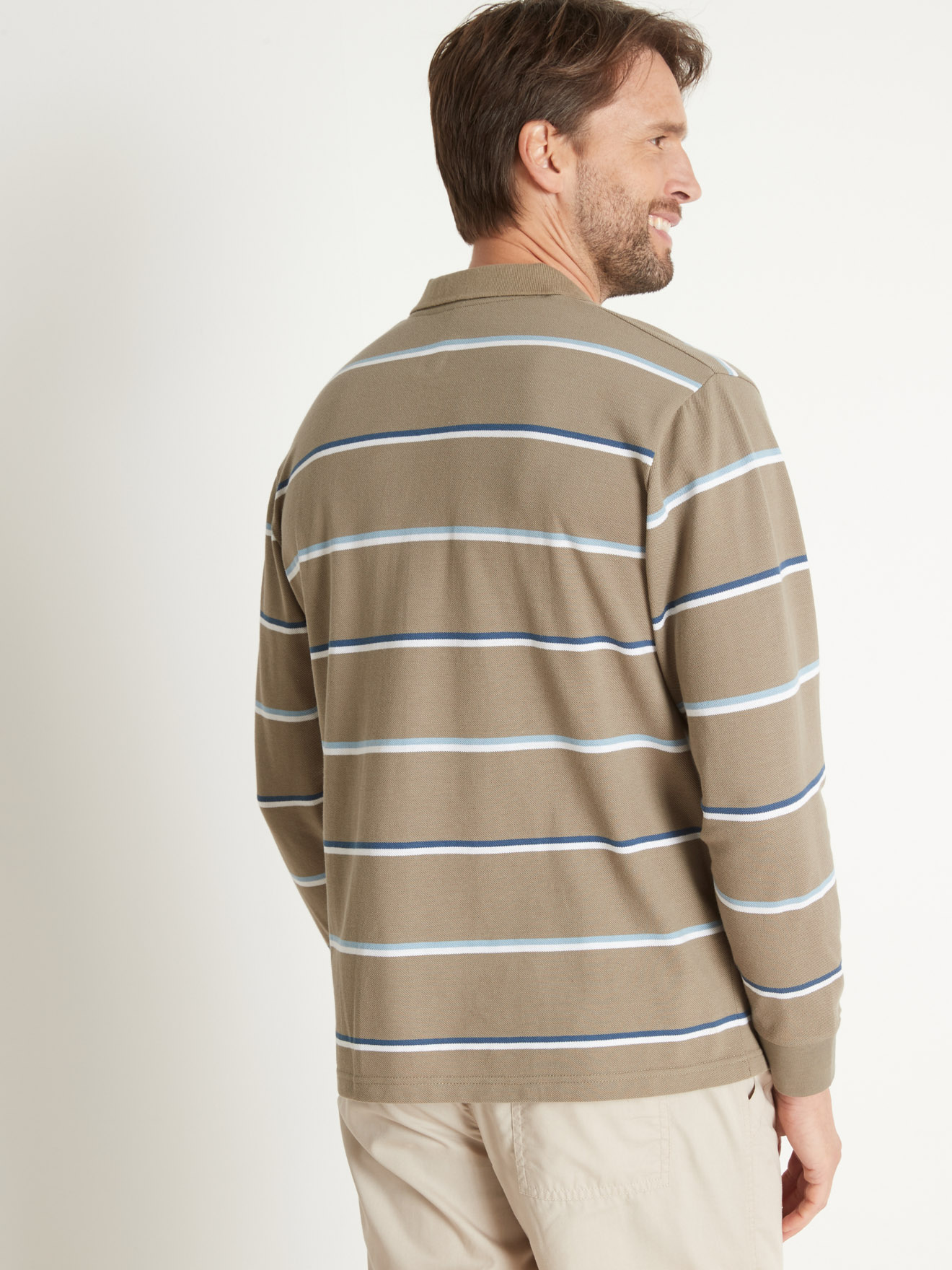 Polo manches longues maille piquée