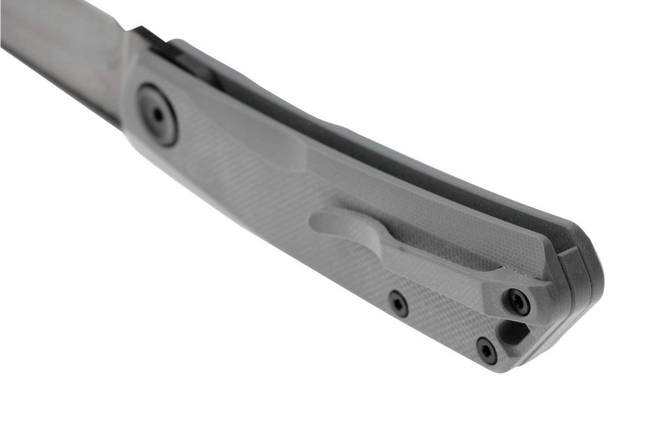 Real Steel Luna Lux 7001Z3, K110 DLC Coating, Grey G10, slipjoint zakmes