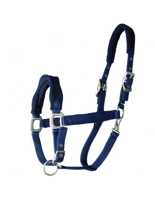 Waldhausen Halster Soft Fleece Gevoerd - Paardenhalster - Donkerblauw Gevoerd Soft Fleece Full