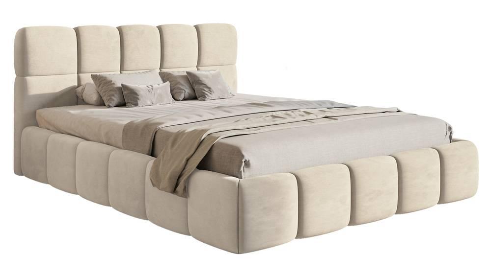 NADUVI Collection Bedframe Chloe velvet 140 x 200