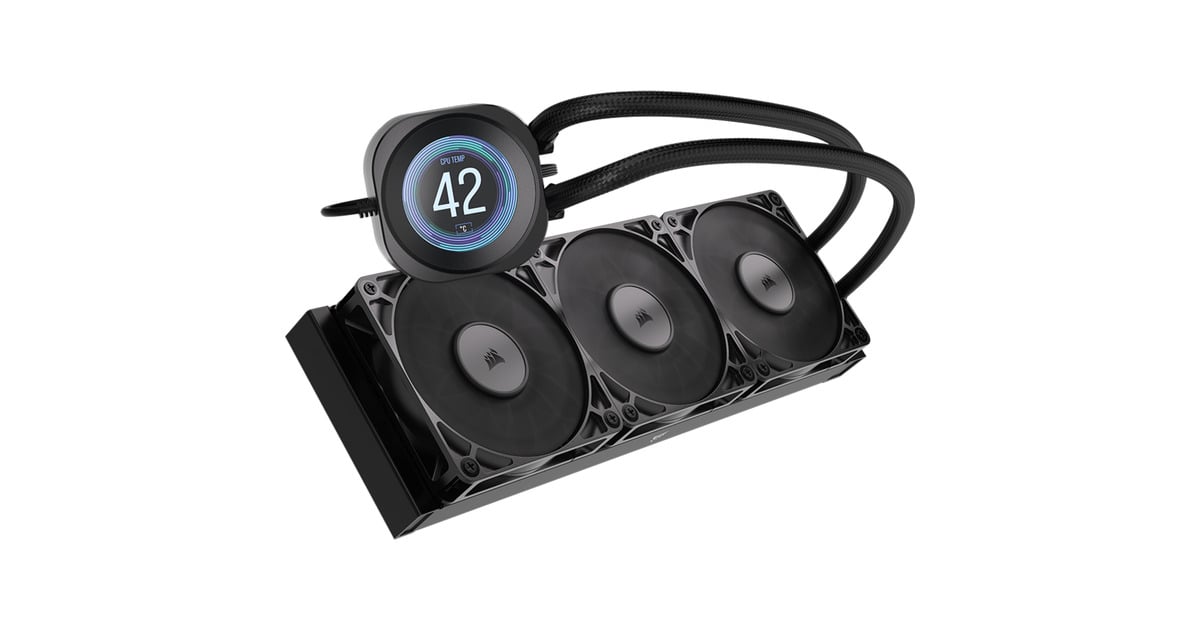 CorsairNAUTILUS 360 RS LCD CPU-vloeistofkoeler waterkoeling  (Zwart)