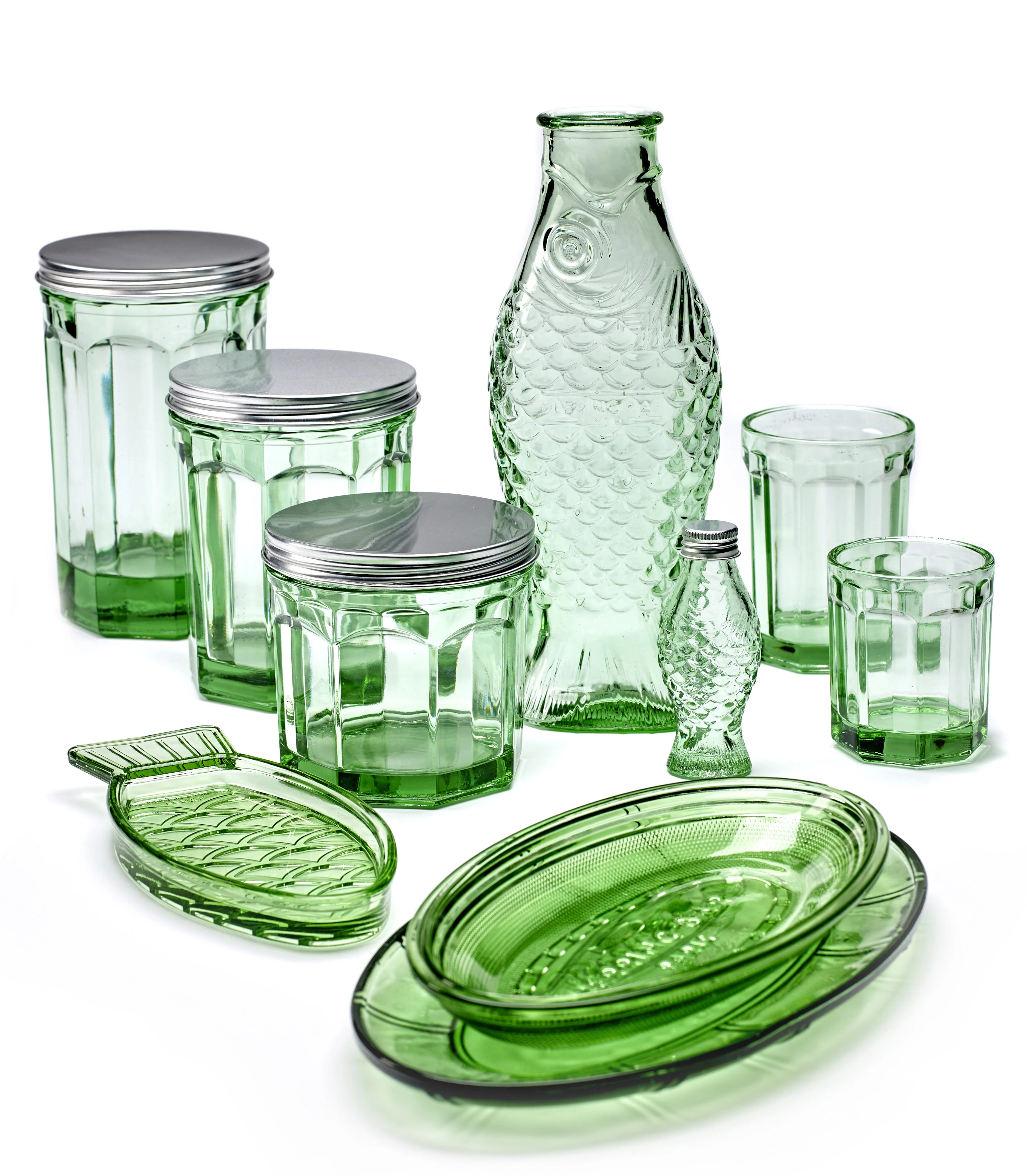FISH & FISH MEDIUM - Verre | Vert