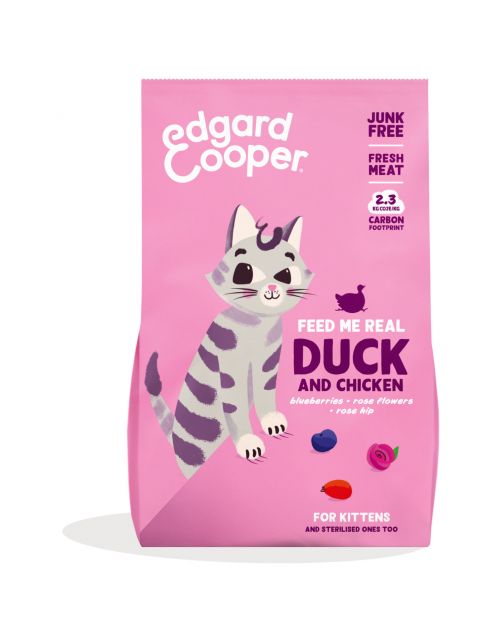 Edgard&Cooper Kitten Eend&Kip - Kattenvoer