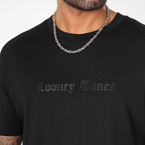 Tee Shirt Oversize Large Carbon Taz Noir